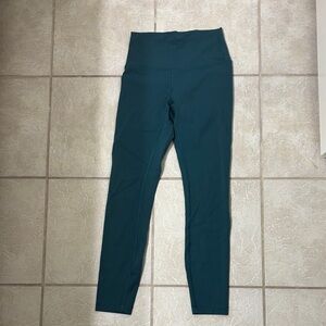 lululemon Wunder Train Teal Leggings